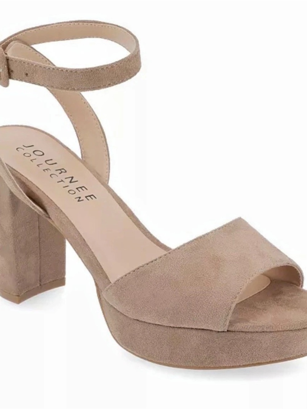 Journee Nairri Platform Ankle-Strap Heels